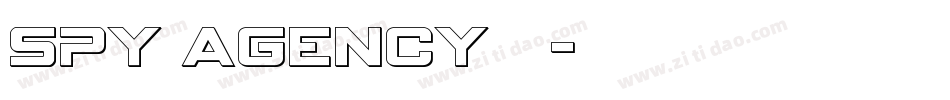 spy agency普通字体转换